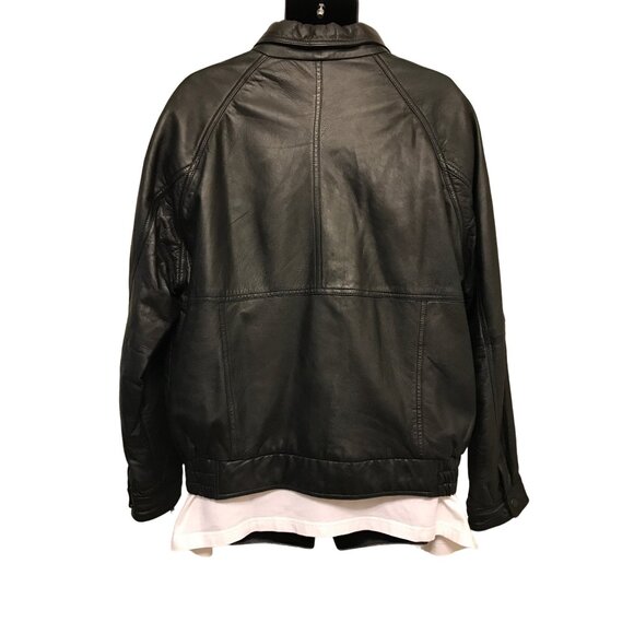 Watershed by William Harry Black Lamb Skin Leather Jacket - Picture 2 of 10